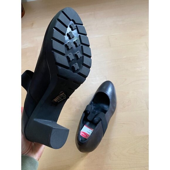 RON White black heels mary jane style sz 41 Italy round toe - Picture 7 of 9